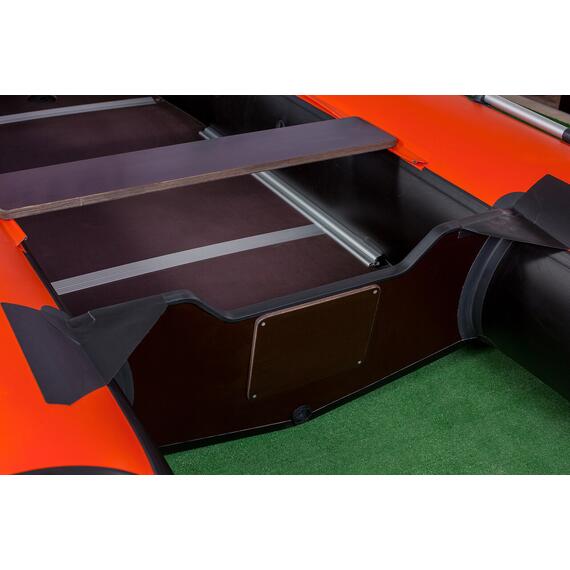 Надувная лодка RiverBoats RB 390 Киль (черно-серый), Цвет: черно-серый, фото , изображение 10