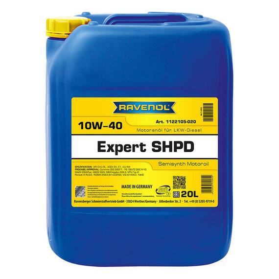 Моторное масло RAVENOL Expert SHPD SAE 10W-40 (20л), фото 
