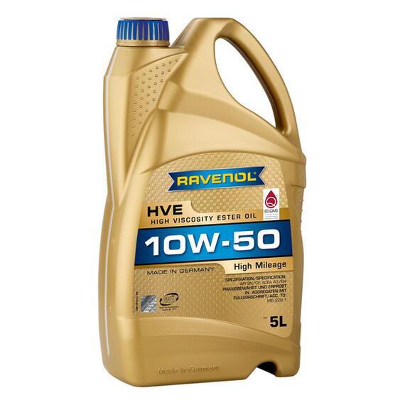 Моторное масло RAVENOL HVE High Viscosity Ester Oil SAE 10W-50 (5л), Объем, л: 5, фото 