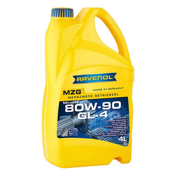 Трансмиссионное масло RAVENOL Getriebeoel MZG SAE 80W-90 GL-4 (4л), фото 