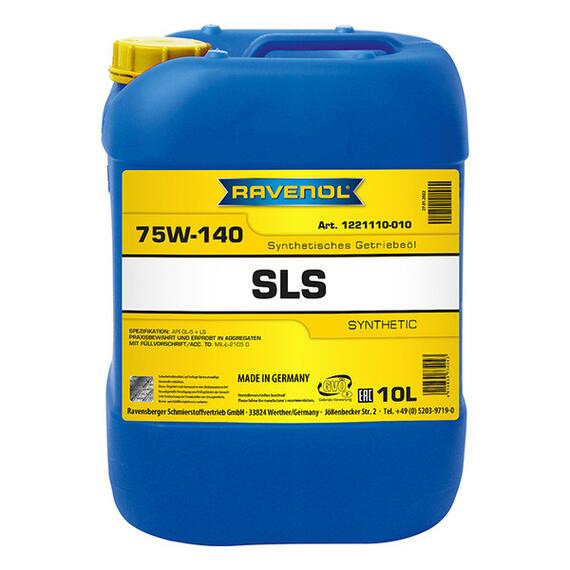 Трансмиссионное масло RAVENOL SLS SAE 75W-140 GL-5 + LS (10л), фото 