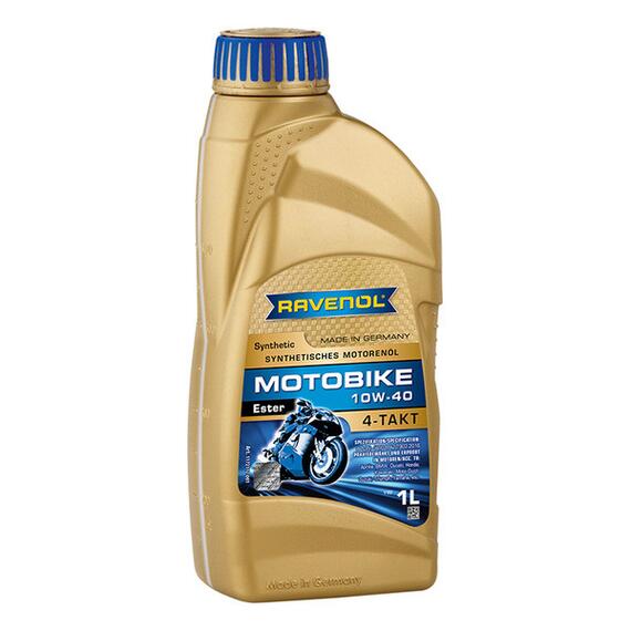 Моторное масло RAVENOL Motobike 4-T Ester SAE 10W-40 (1л), Объем, л: 1, фото 