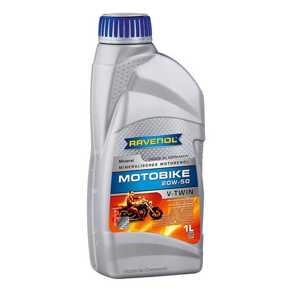 Моторное масло RAVENOL Motobike V-Twin SAE 20W-50 Mineral (1л), Объем, л: 1, фото 