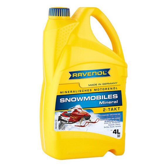 Масло для 2-Такт снегоходов RAVENOL Snowmobiles Mineral 2-Takt (4л), Объем, л: 4, фото 