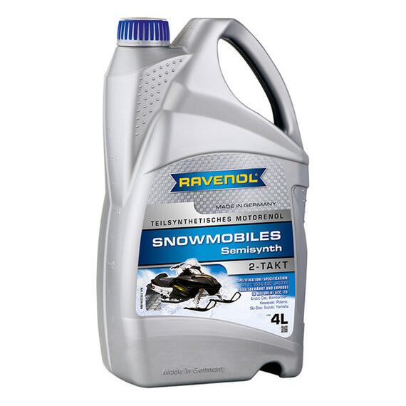 Масло для 2-Такт снегоходов RAVENOL Snowmobiles Teilsynth. 2-Takt (4л), Объем, л: 4, фото 