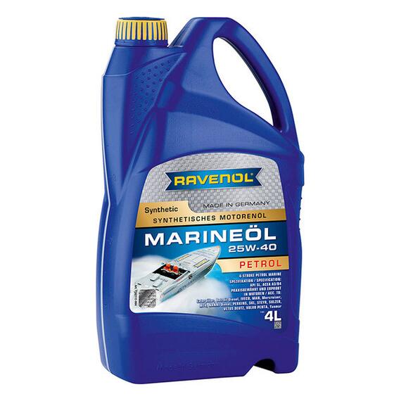 Моторное масло RAVENOL Marineoil PETROL SAE 25W-40 synthetic (4л), фото 