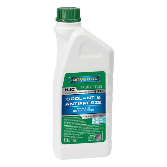 Антифриз готовый RAVENOL HJC COLD CLIMATE -60°C (1,5л), Цвет: зеленый, Объем, л: 1,5, фото 