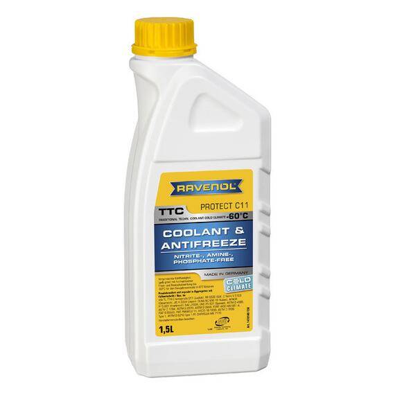 Антифриз готовый RAVENOL TTC COLD CLIMATE -60°C Protect C11 (1,5л), фото 