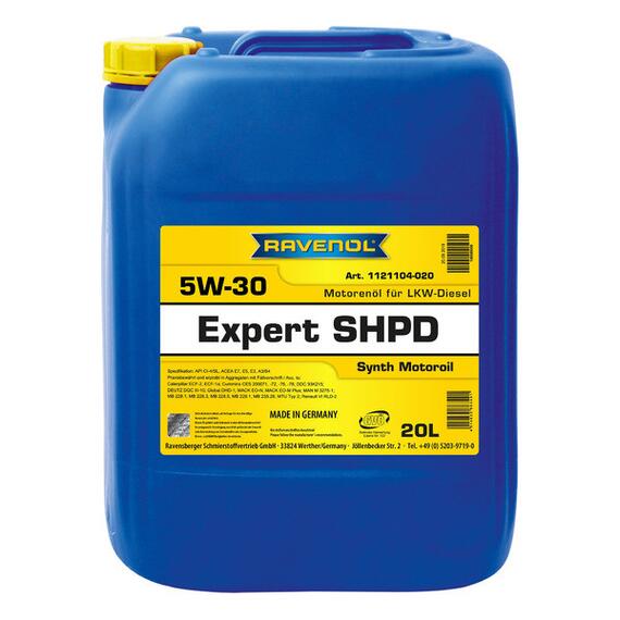 Моторное масло RAVENOL Expert SHPD SAE 5W-30 (20л), фото 