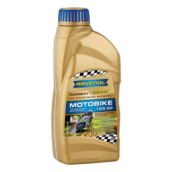 Моторное масло RAVENOL Racing 4-T Motobike SAE 10W-60 (1л), Объем, л: 1, фото 