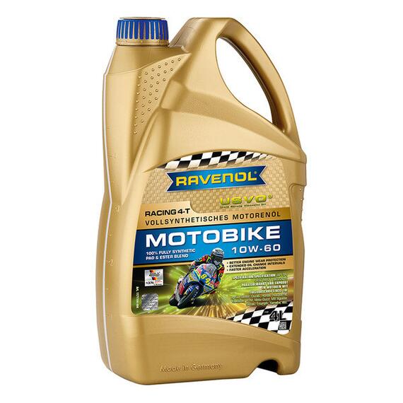 Моторное масло RAVENOL Racing 4-T Motobike SAE 10W-60 (4л), Объем, л: 4, фото 