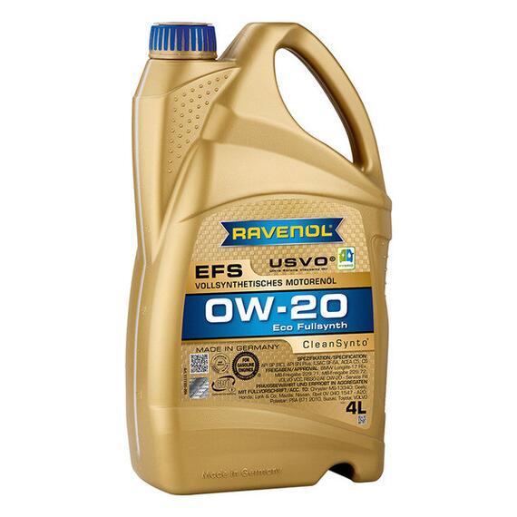 Моторное масло RAVENOL EFS EcoFullSynth SAE 0W-20 (4л), Объем, л: 4, фото 