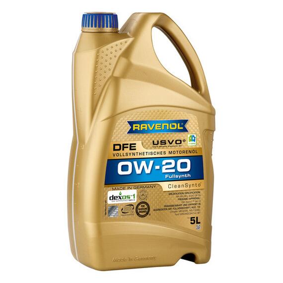 Моторное масло RAVENOL DFE SAE 0W-20 (5л), Объем, л: 5, фото 
