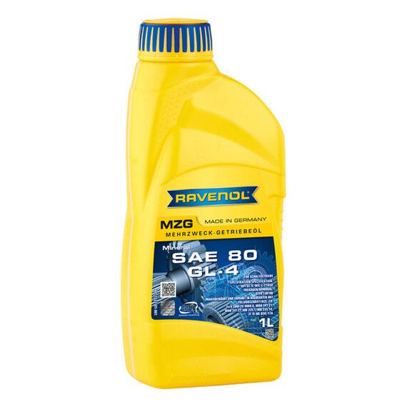 Трансмиссионное масло RAVENOL Getriebeoel MZG SAE 80 GL 4 (1л), фото 