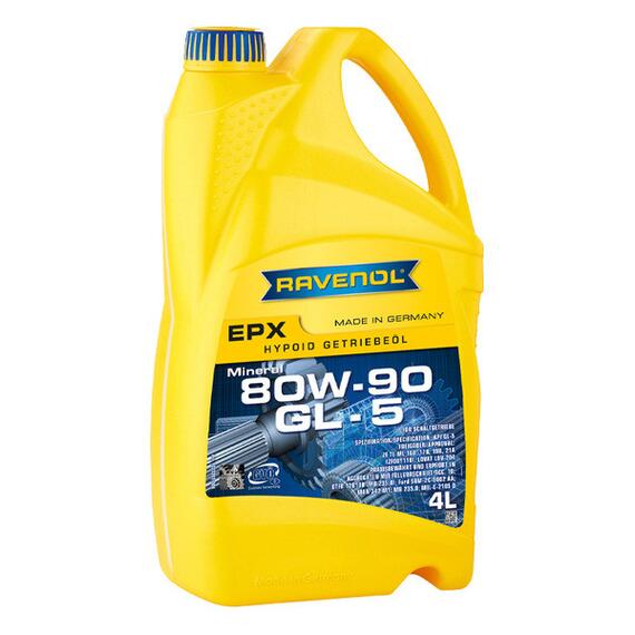 Трансмиссионное масло RAVENOL Getriebeoel EPX SAE 80W-90 GL-5 (4л), фото 