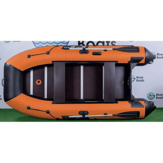 Надувная лодка RiverBoats RB 330 Киль (черно-красный), Цвет: черно-красный, фото , изображение 11