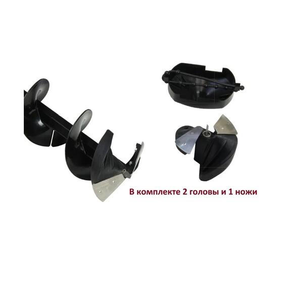 Шнек ледобура Grows Culture 150 мм правого вращения, 105 см + 2 головы, фото , изображение 2