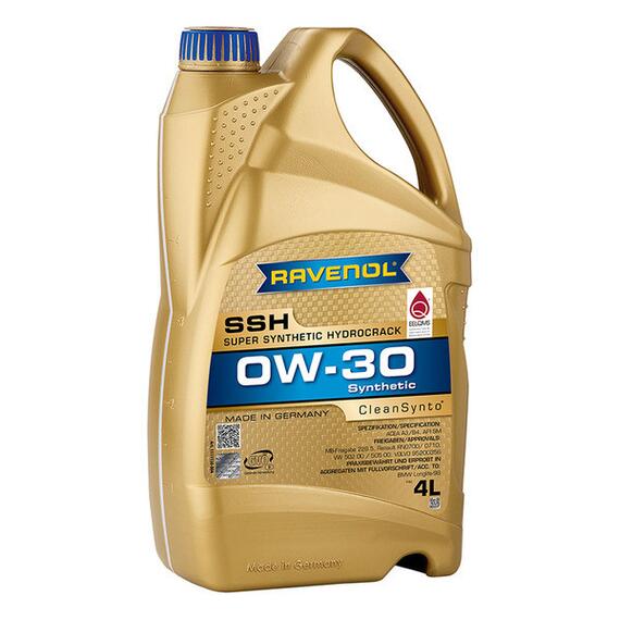 Моторное масло RAVENOL Super Synthetic Hydrocrack SSH SAE 0W-30 (4л), фото 