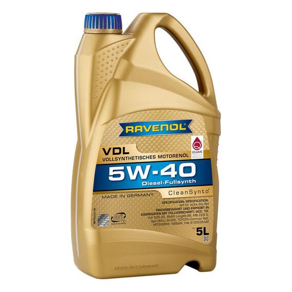Моторное масло RAVENOL VDL SAE 5W-40 (5л), Объем, л: 5, фото 