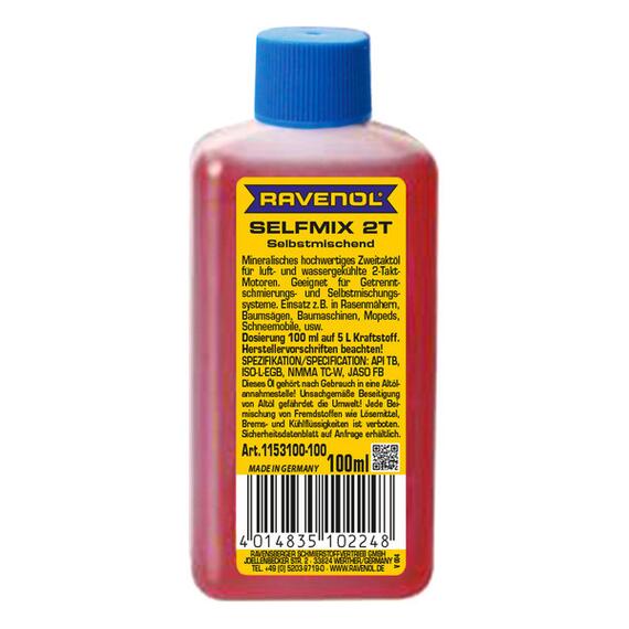 Моторное масло для 2-Такт RAVENOL Selfmix 2T (0,1л), Объем, л: 0.1, фото 