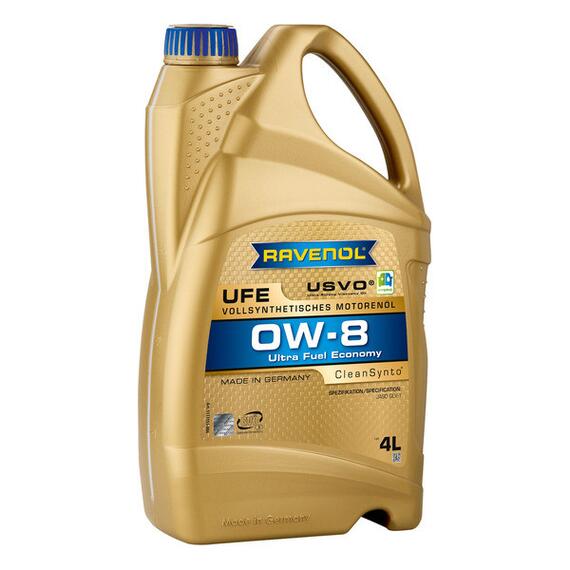 Моторное масло RAVENOL UFE Ultra Fuel Economy SAE 0W-8 (4л), Объем, л: 4, фото 
