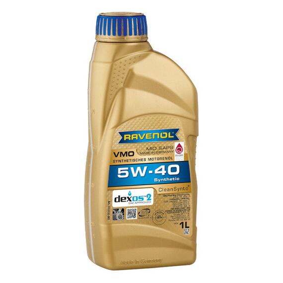 Моторное масло RAVENOL VMO SAE 5W-40 (1л), Объем, л: 1, фото 