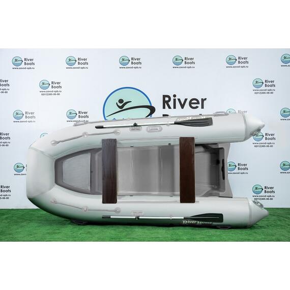Надувная лодка РИБ RiverBoats RB 380 Встроенный рундук (белый), Цвет: белый, фото , изображение 2