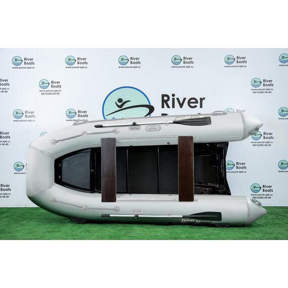 Надувная лодка РИБ RiverBoats RB 380 Встроенный рундук (черно-красный), Цвет: черно-красный, фото , изображение 5