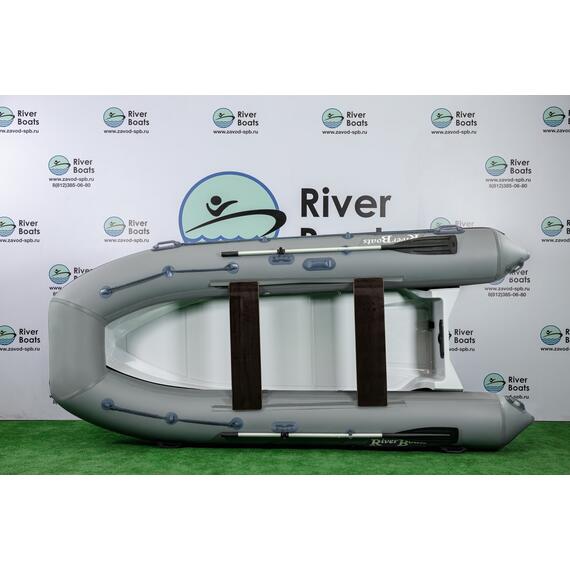 Надувная лодка РИБ RiverBoats RB 380 (серый), Цвет: серый, фото , изображение 3