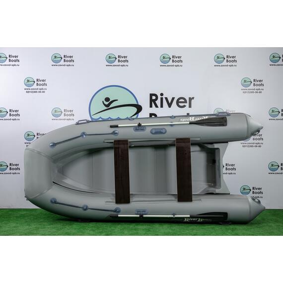 Надувная лодка РИБ RiverBoats RB 380 (серый), Цвет: серый, фото 