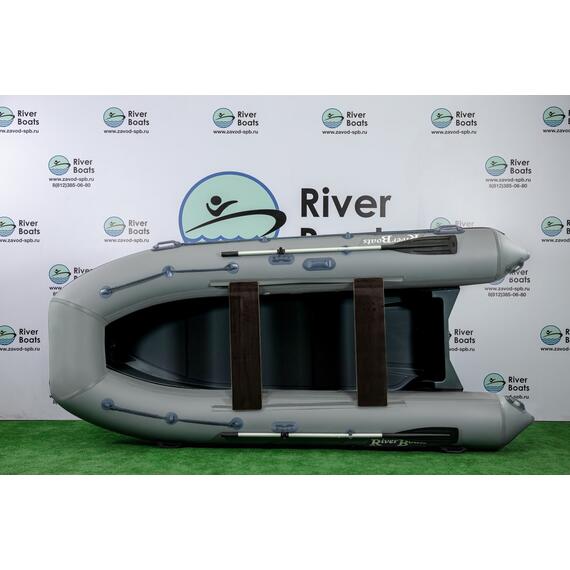 Надувная лодка РИБ RiverBoats RB 380 (серый), Цвет: серый, фото , изображение 2