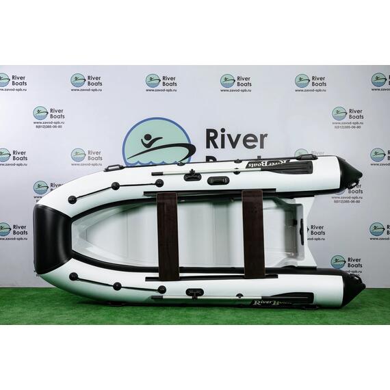 Надувная лодка РИБ RiverBoats RB 380 (черно-белый), Цвет: черно-белый, фото , изображение 2