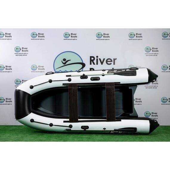 Надувная лодка РИБ RiverBoats RB 380 (черно-белый), Цвет: черно-белый, фото , изображение 3