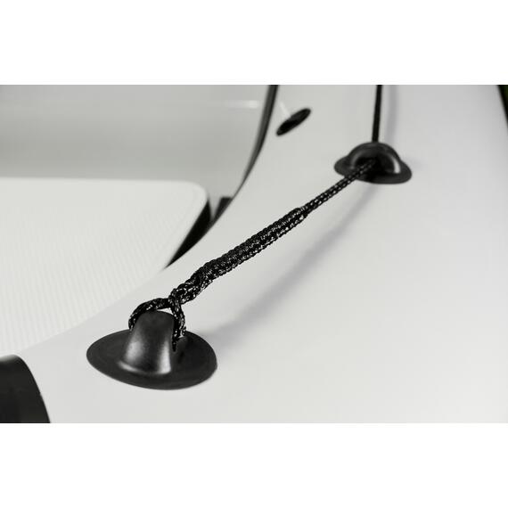 Надувная лодка RiverBoats RB 430 (Встроенный рундук) (транец S— 410 мм.), Цвет: черно-белый, фото , изображение 12