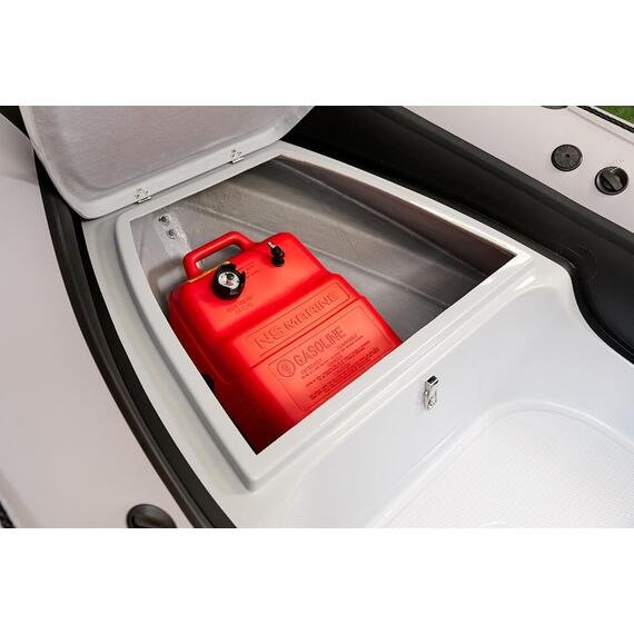 Надувная лодка RiverBoats RB 430 (Встроенный рундук) (транец L — 515 мм.), Цвет: серо-красный, фото , изображение 11