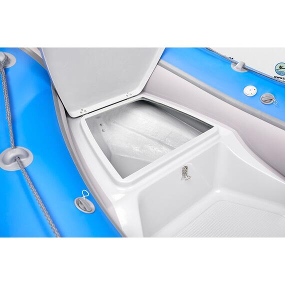 Надувная лодка РИБ RiverBoats RB  400 Встроенный рундук (белый), Цвет: белый, фото , изображение 8