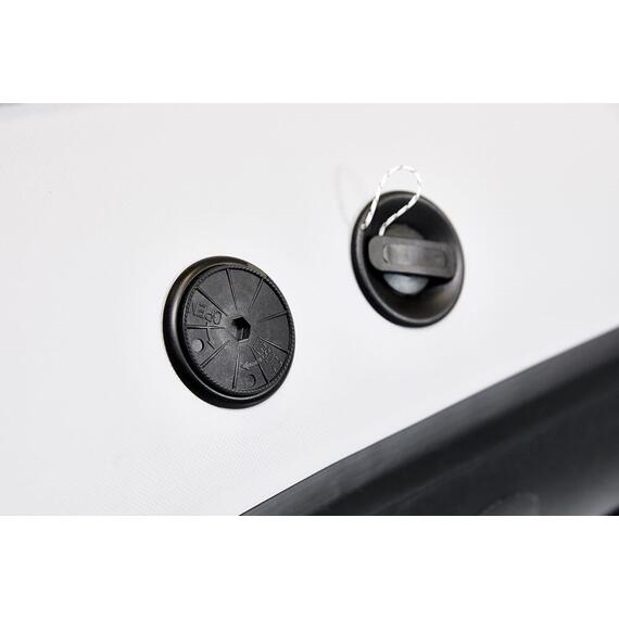 Надувная лодка RiverBoats RB 430 (Встроенный рундук) (транец L — 515 мм.), Цвет: черно-красный, фото , изображение 13