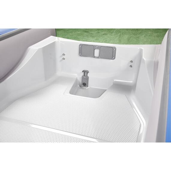 Надувная лодка РИБ RiverBoats RB  400 Встроенный рундук (бело-оранжевый), Цвет: бело-оранжевый, фото , изображение 10