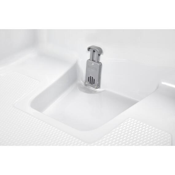 Надувная лодка РИБ RiverBoats RB  400 Встроенный рундук (бело-синий), Цвет: Бело-синий, фото , изображение 11