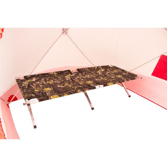 Зимняя палатка Медведь Куб 4 Люкс (2.3*2.3/2 м) утеплённая (3-сл) + Пол (ткань Оксфорд 210) + накидка, фото , изображение 7