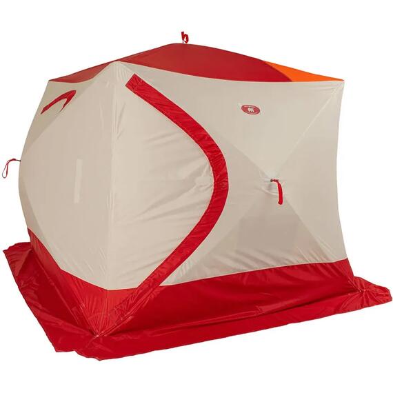 Зимняя палатка Медведь Куб 4 Люкс (2.3*2.3/2.0m) утеплённая (3-сл) + Пол (ткань Оксфорд 600D) + накидка, фото , изображение 9