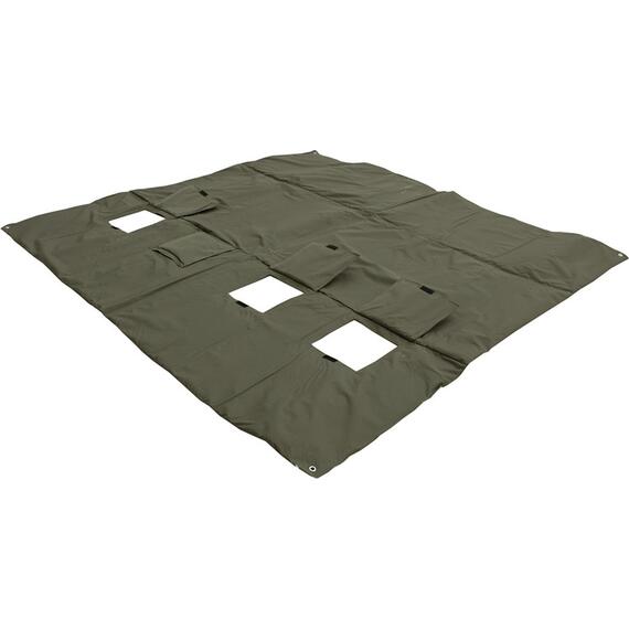 Зимняя палатка Медведь Куб 4 Люкс (2.3*2.3/2.0m) утеплённая (3-сл) + Пол (ткань Оксфорд 600D) + накидка, фото , изображение 11