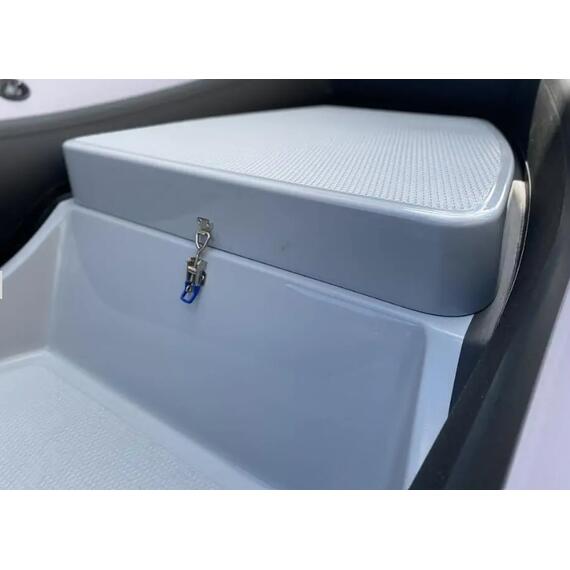 Надувная лодка RiverBoats RB  380 Встроенный рундук (NEW), Цвет: серо-белый, фото , изображение 10