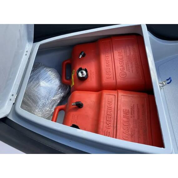 Надувная лодка RiverBoats RB  380 Встроенный рундук (NEW), Цвет: Бело-синий, фото , изображение 12