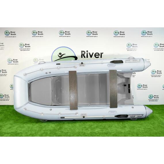 Надувная лодка RiverBoats RB 430 (Встроенный рундук) (транец S— 410 мм.), Цвет: белый, фото , изображение 3
