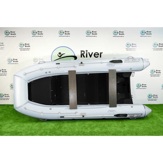 Надувная лодка RiverBoats RB 430 (Встроенный рундук) (транец L — 515 мм.), Цвет: белый, фото , изображение 3