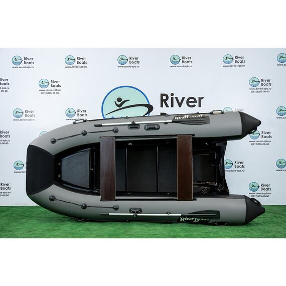 Надувная лодка РИБ RiverBoats RB 380 Встроенный рундук (черно-синий), Цвет: черно-синий, фото , изображение 3