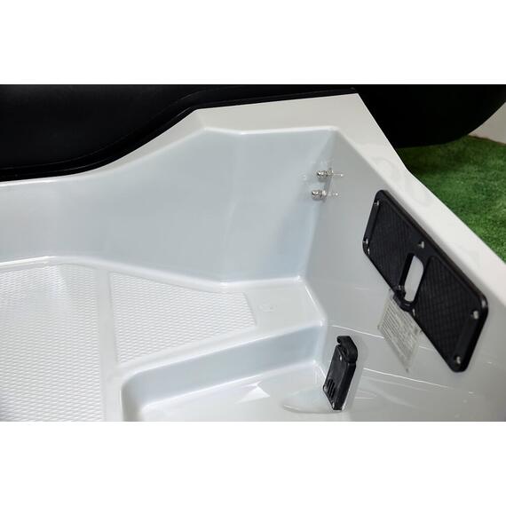 Надувная лодка RiverBoats RB 430 (Встроенный рундук) (транец L — 515 мм.), Цвет: серо-синий, фото , изображение 12