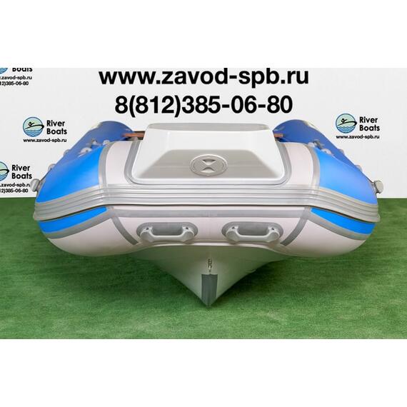 Надувная лодка РИБ RiverBoats RB 400 Встроенный рундук (черно-синий), Цвет: черно-синий, фото , изображение 15