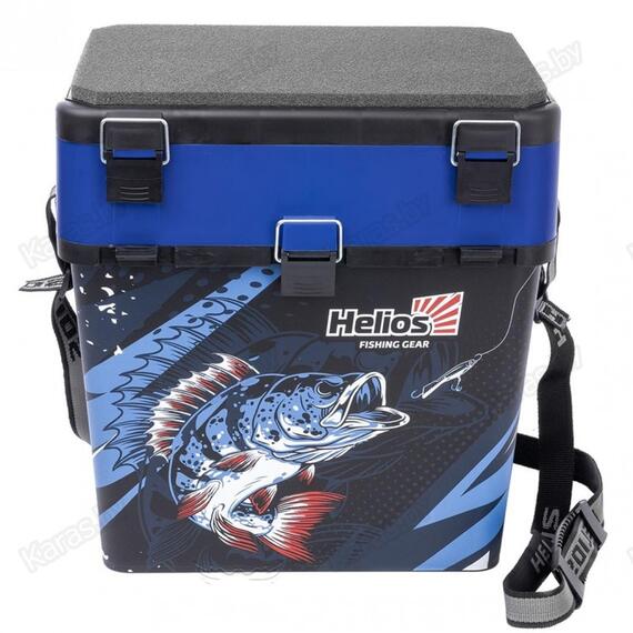 Ящик рыболовный зимний Helios Ice Fishing Perch 19 л, Цвет: синий, Объем, л: 19 л, Длина, см: 39 см (по верху), 32 см - по низу, фото , изображение 2